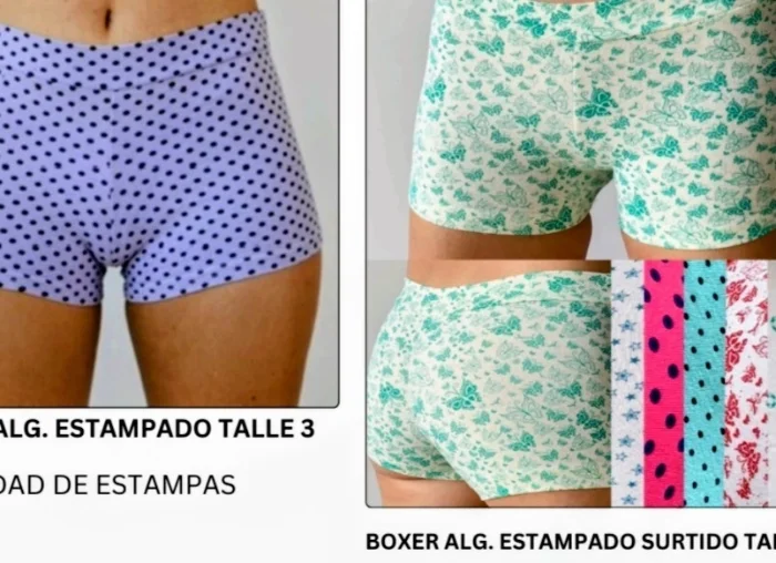 Boxer Dama Estampado y Liso