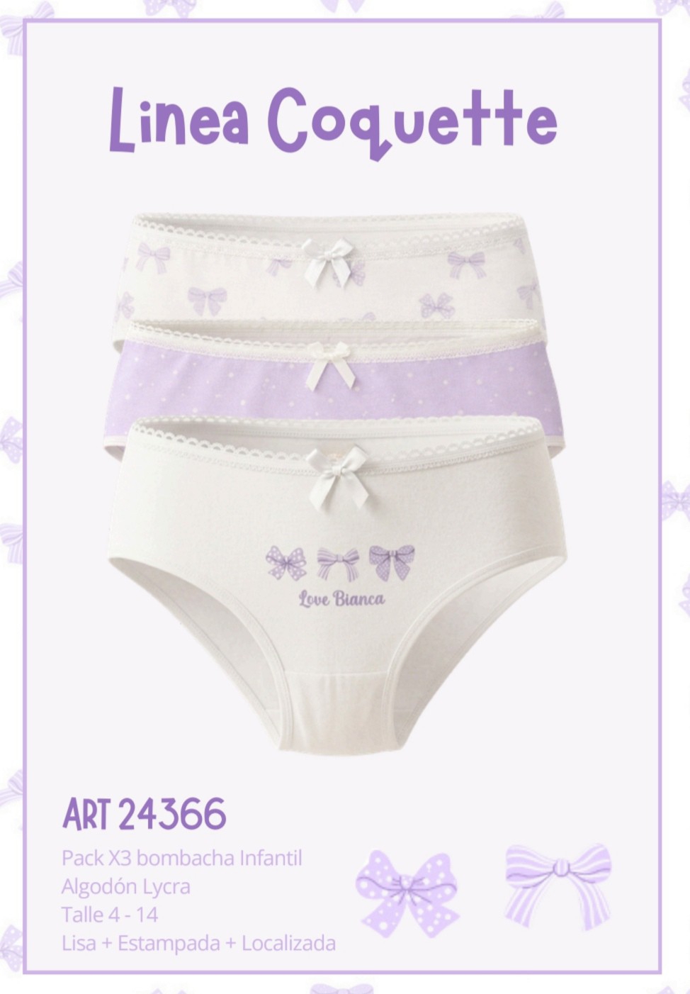Coquette Pack de 3 Bombachitas - Imagen 2