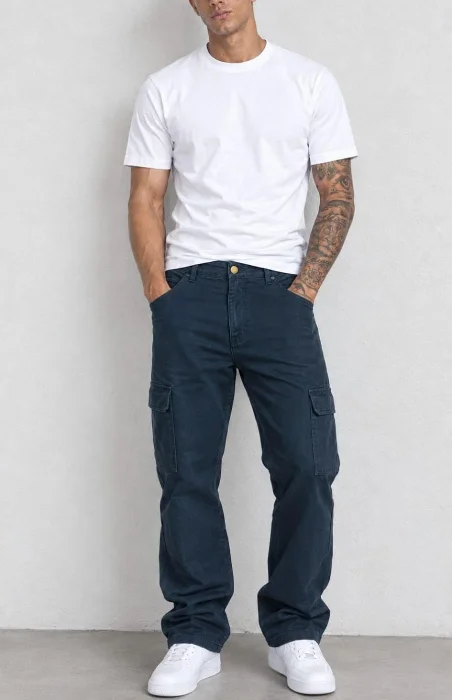 Pantalon Cargo Gabardina