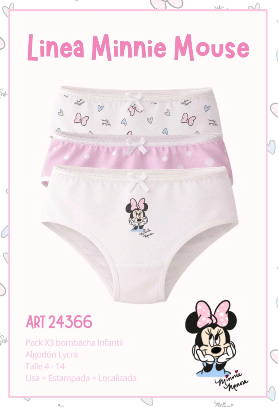 Mini Mouse Pack de 3 Bombachita - Imagen 2