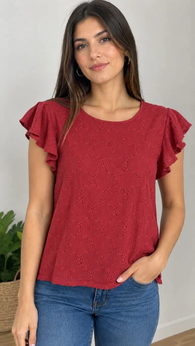 Blusa Broderie
