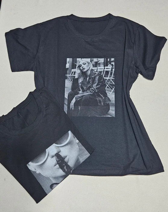 Remera Black Algodón
