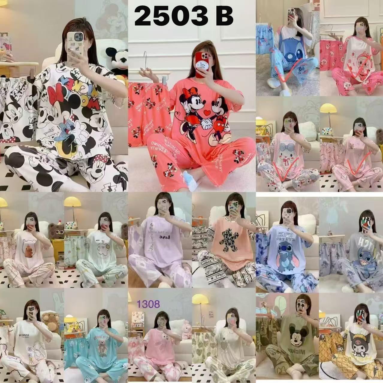 Pijamas  de 3 Piezas Impordas - Imagen 2