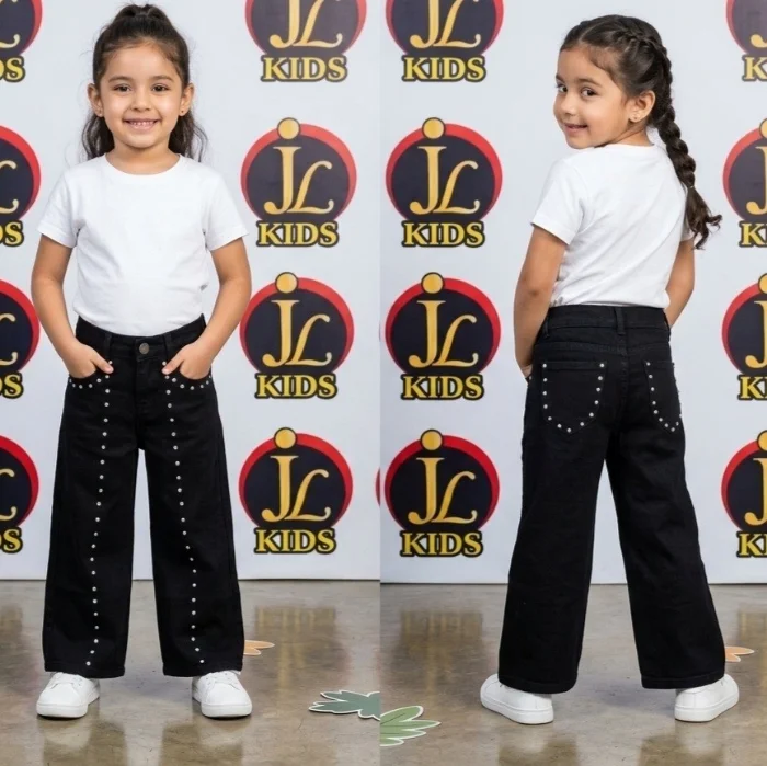 Jeans Wide Leg Tachas Nena