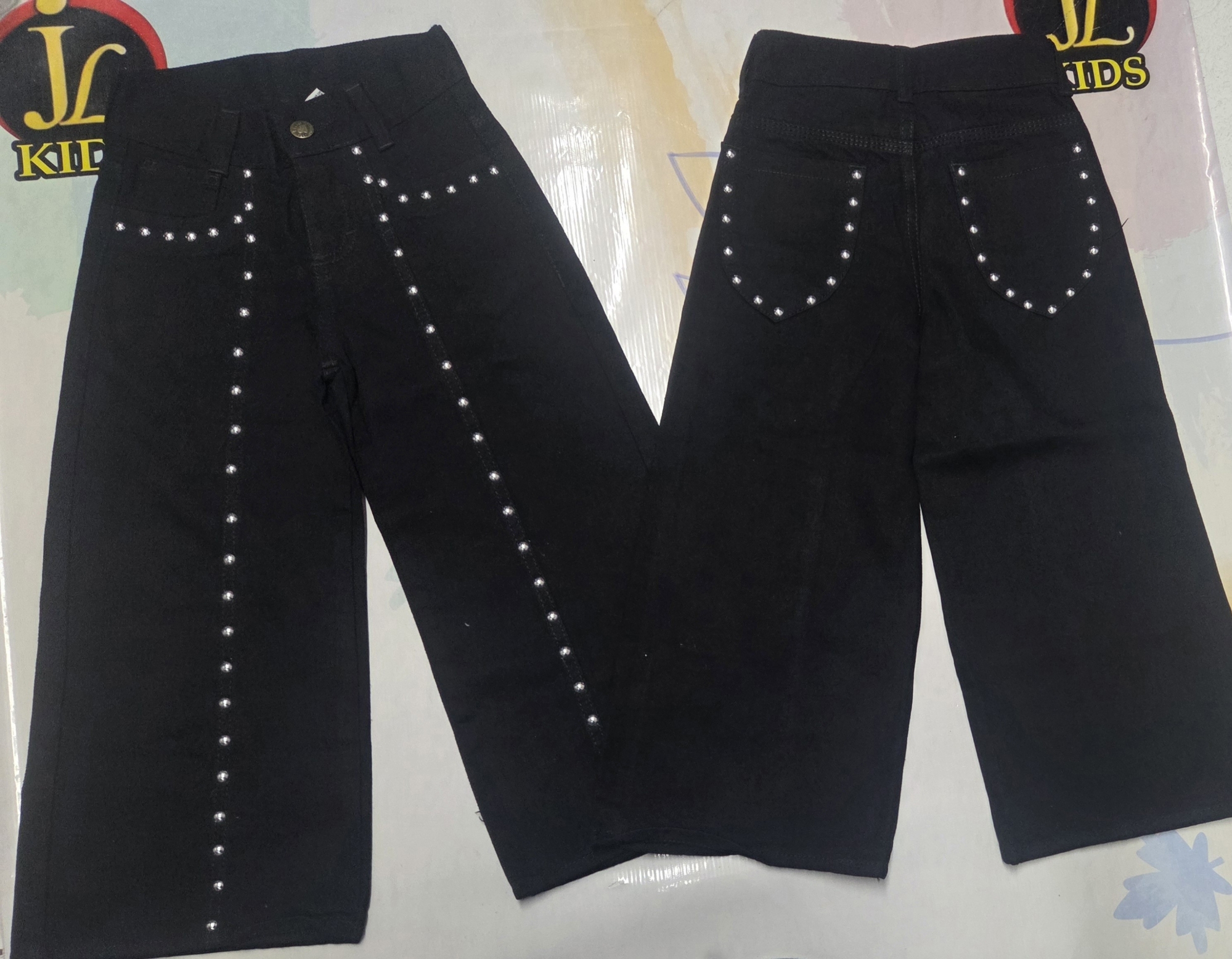 Jeans Wide Leg Tachas Nena - Imagen 2