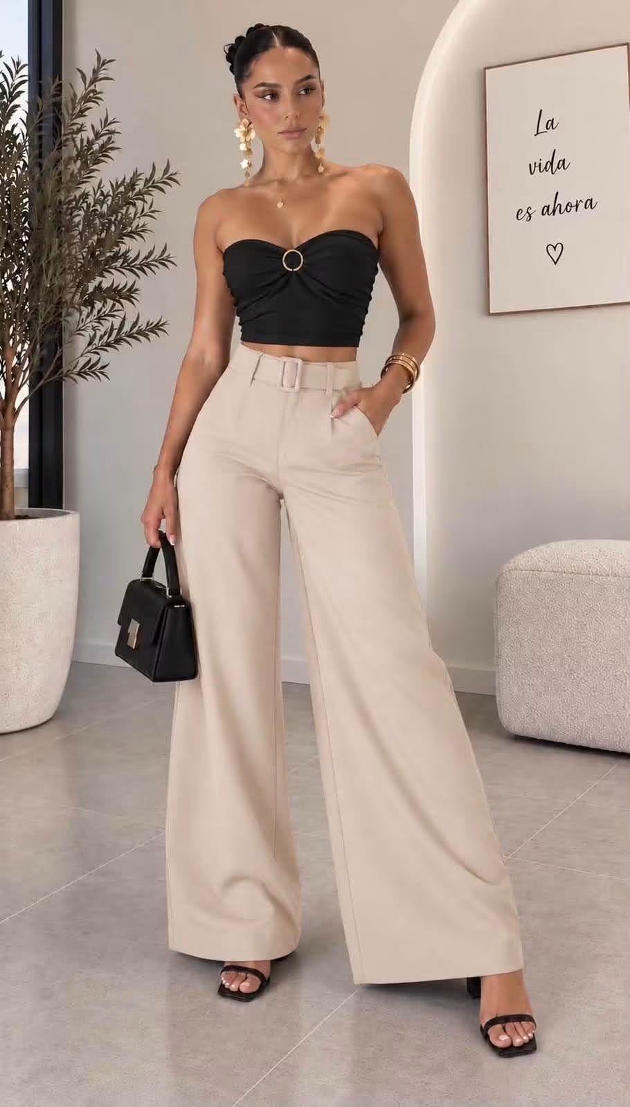Pantalón de Vestir con Cinto - Imagen 4