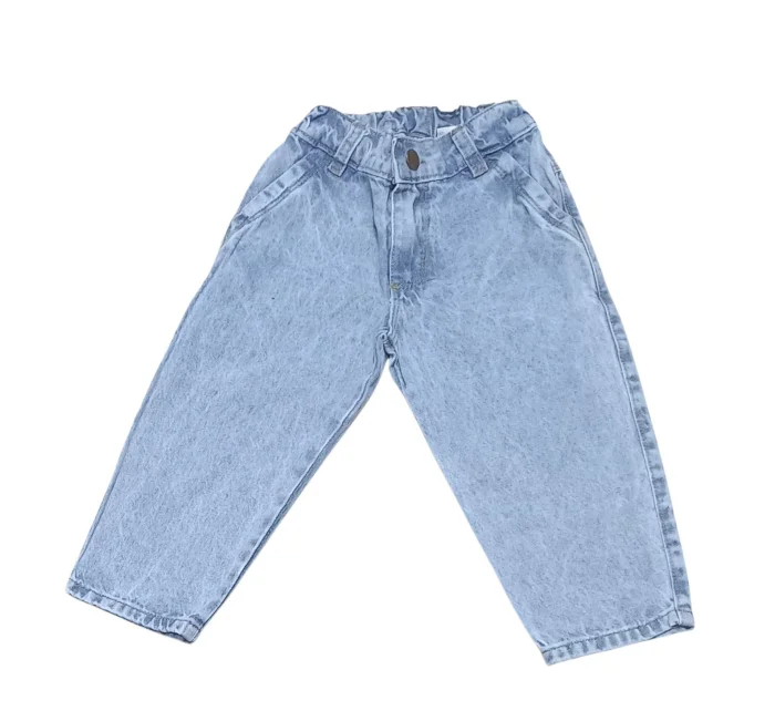 Pantalón Baggy de Jeans Rígido de Bebé Unisex