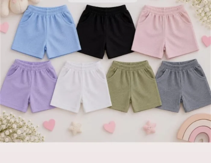 Shorts Wafle C/ Bolsillo Nena