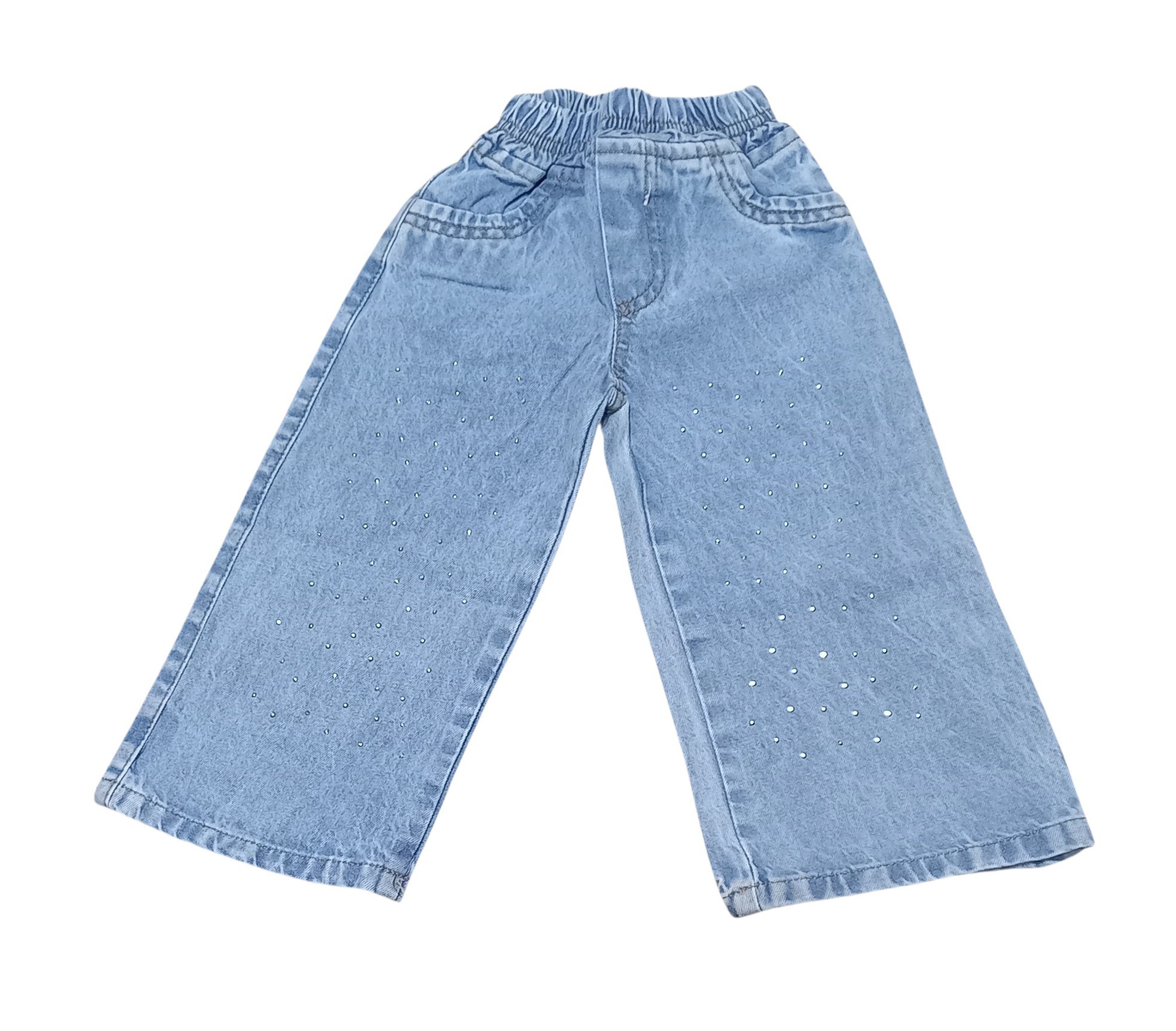 Pantalón  Palazo de Jeans Rígido de Beba - Imagen 3