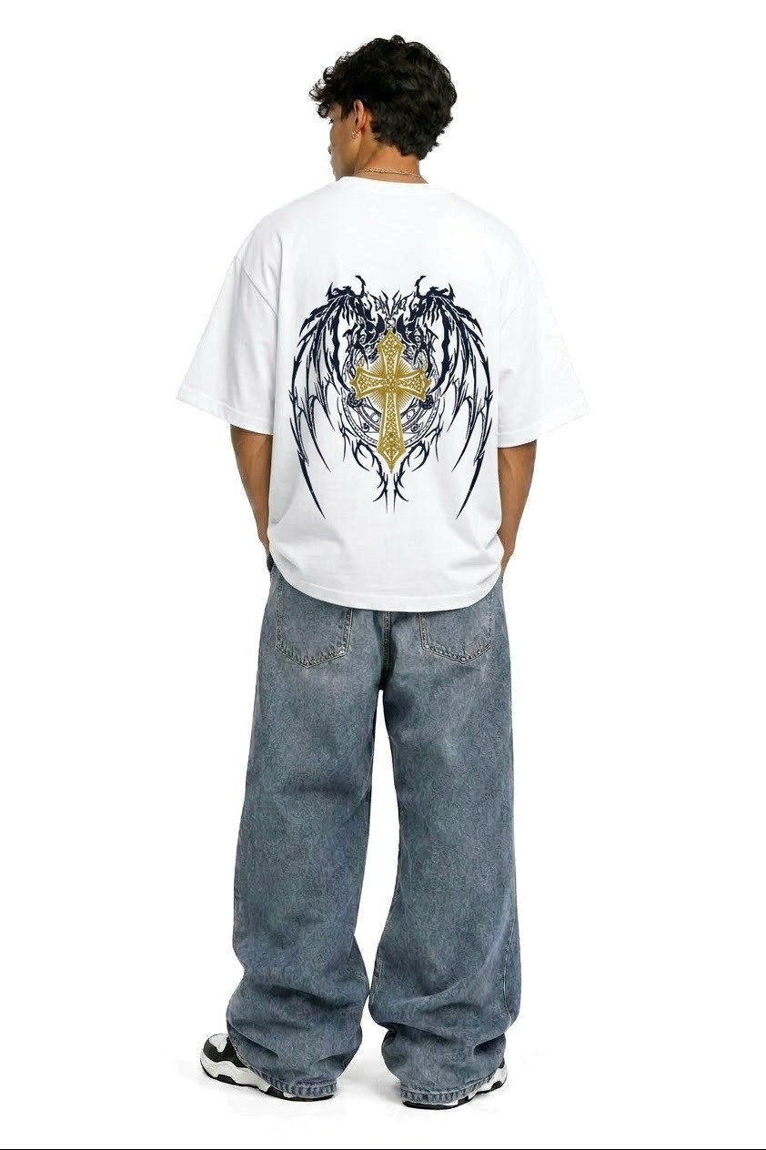 Remera Oversize Estampada Diseño Camiseta Ancha Diseño Hombre Unisex Mayoristas - Imagen 5