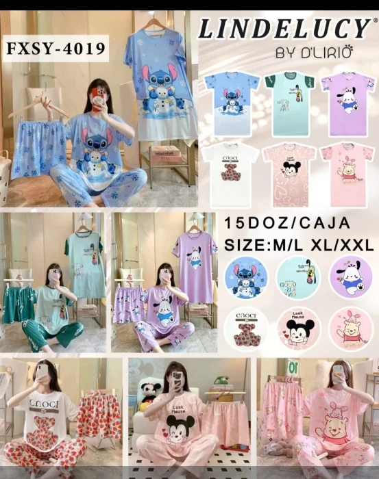 Pijamas 4 Piezas