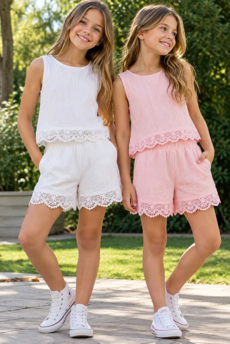 Conjunto 2 Piezas con Puntilla