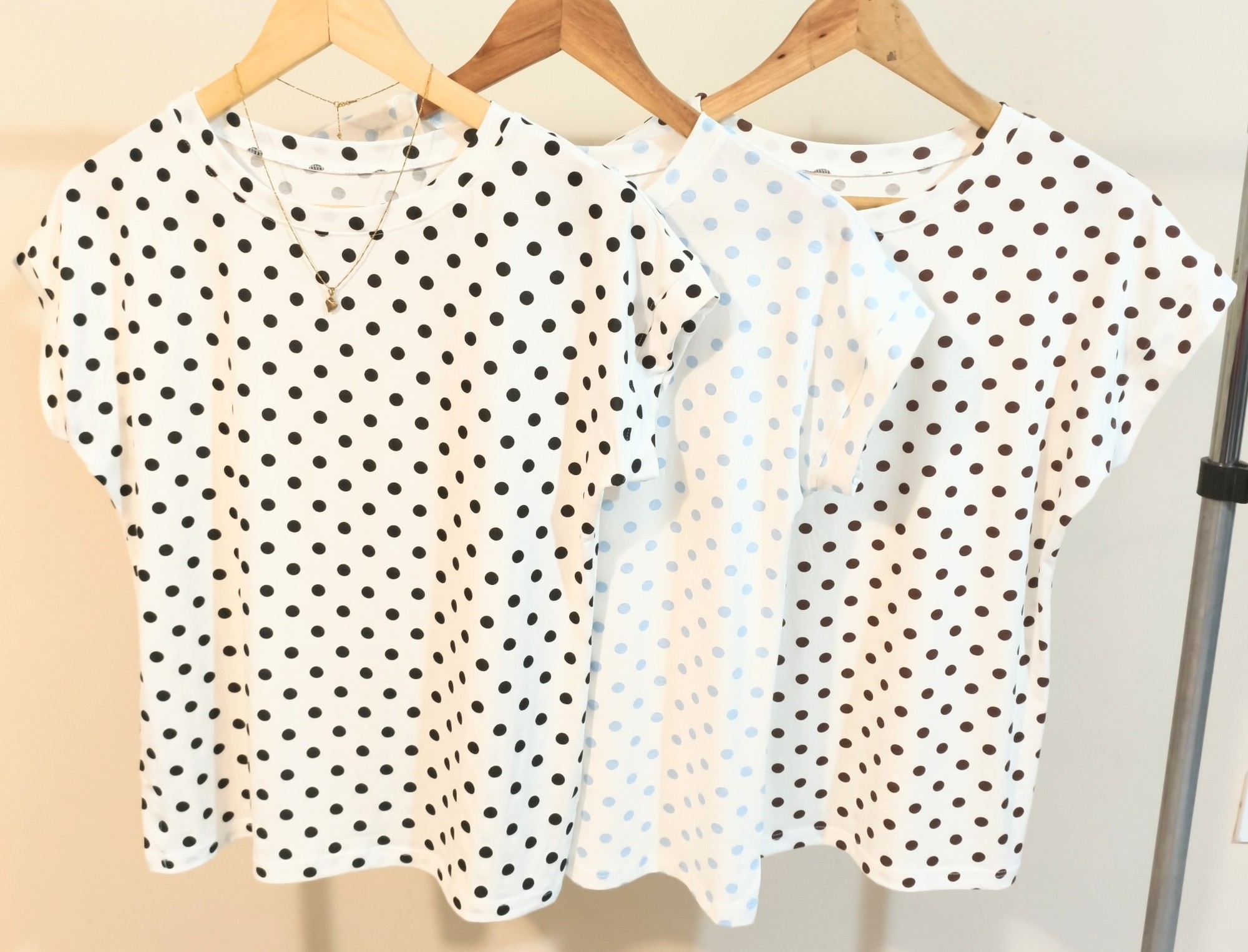 Remera Japonesa Lunares de Modal Viscosa!!! - Imagen 2