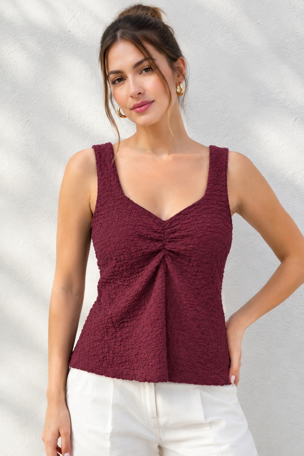 Musculosa Frunce Bruselas - Imagen 2