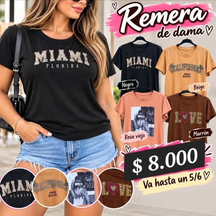 Remera de Dama Talle Especial