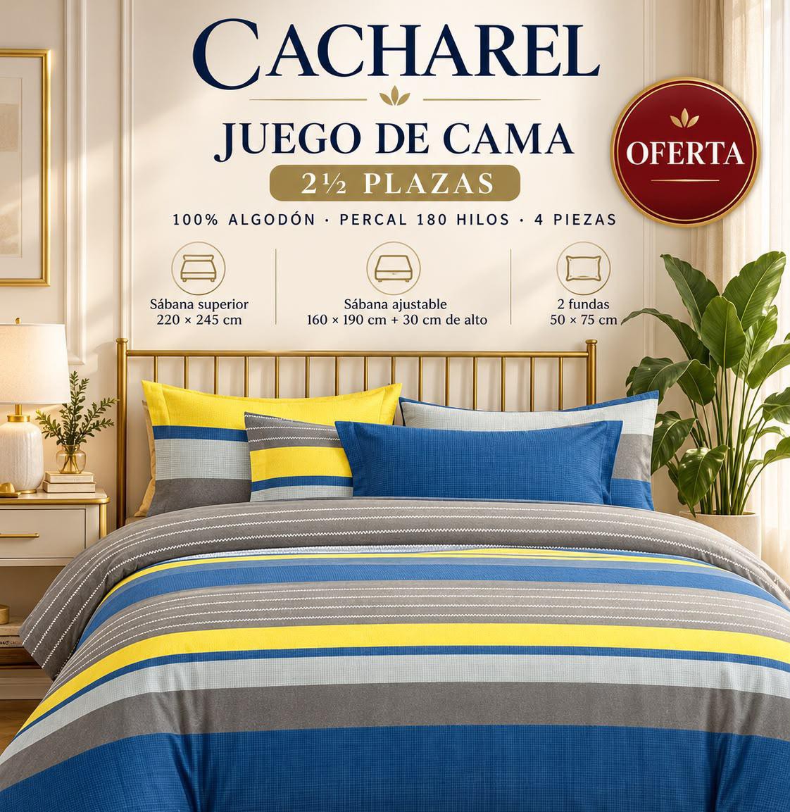 Juego de Sabanas Cacharel - Imagen 3