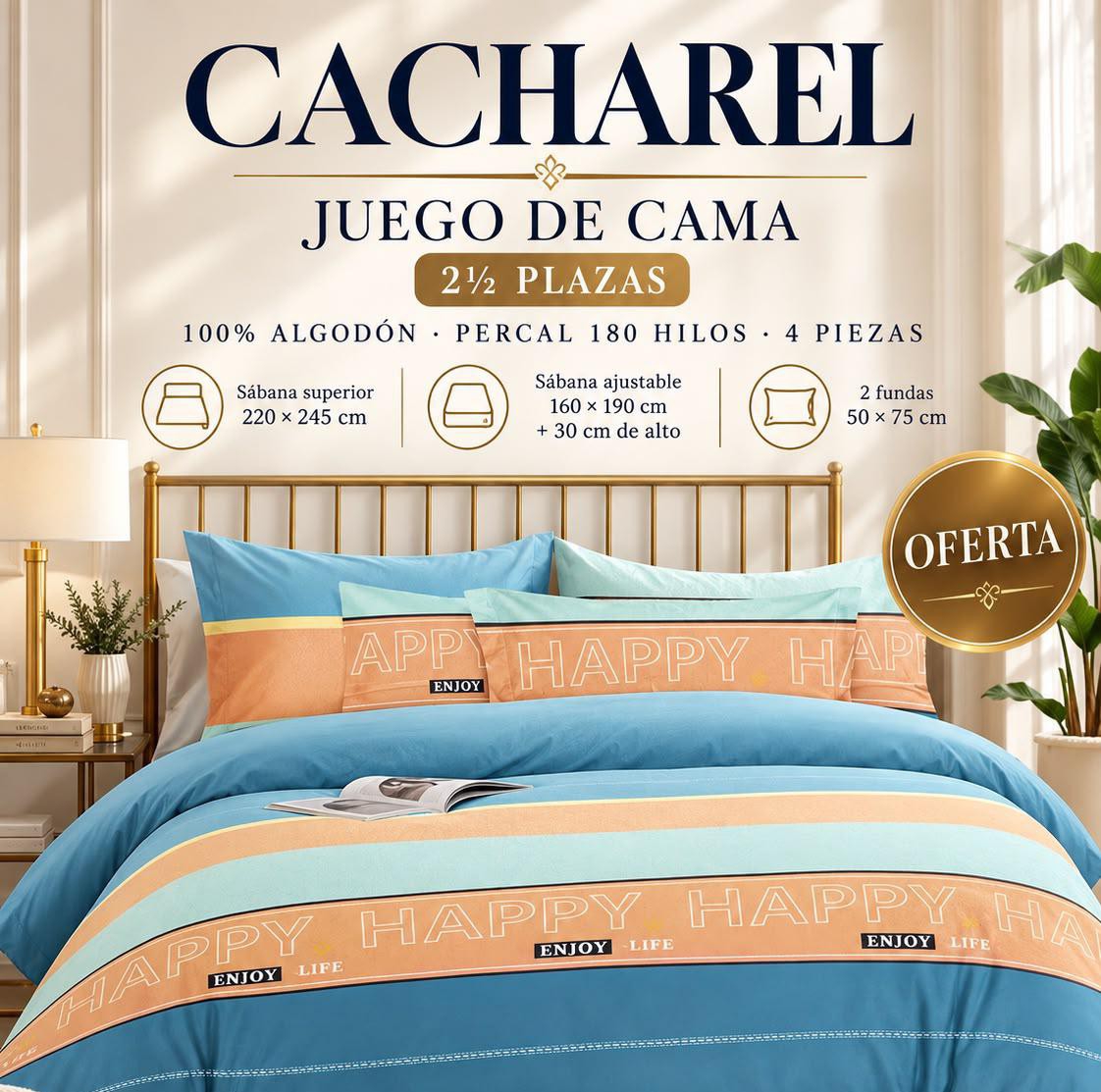 Juego de Sabanas Cacharell - Imagen 2