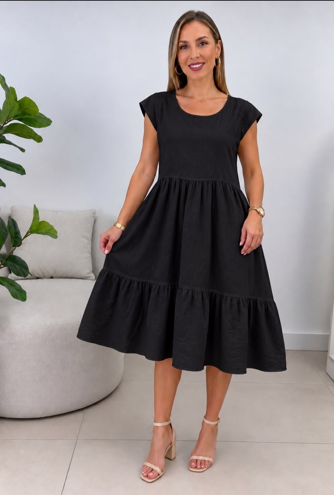 Vestido  de Tres Tiempos de Lino Abarca 6 por Pedido - Imagen 4