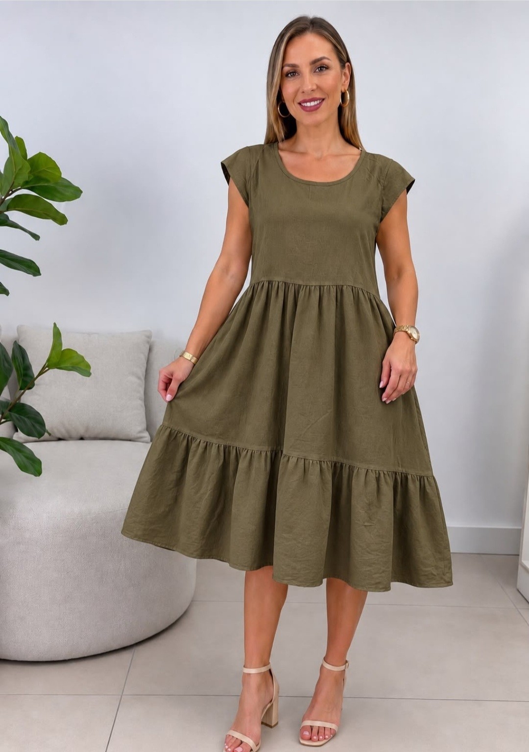 Vestido  de Tres Tiempos de Lino Abarca 6 por Pedido - Imagen 6
