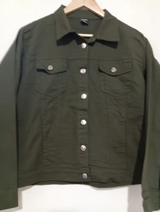 Campera Jeans de Dama  Verde Militar  Especiales