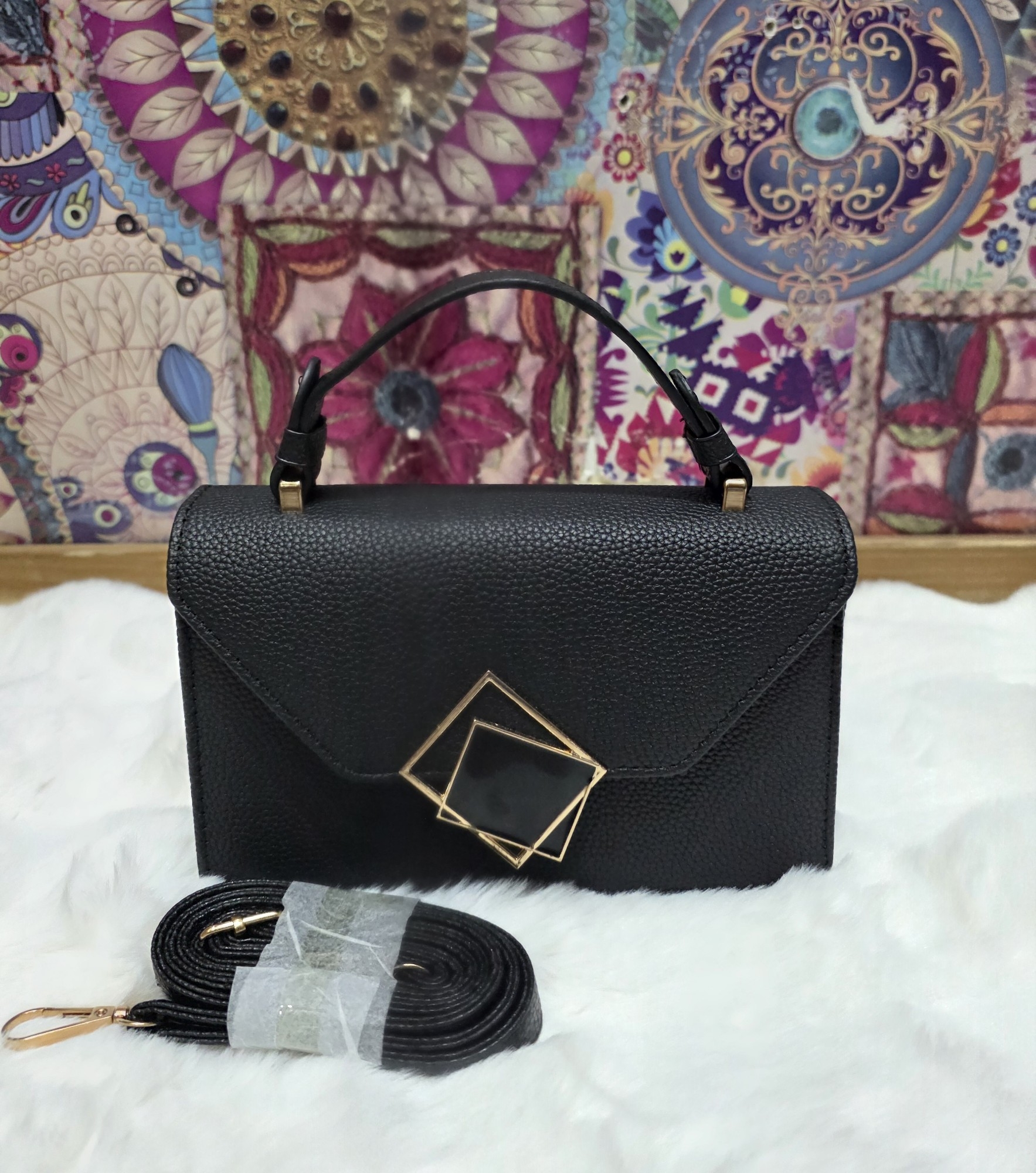 Nuevo Ingreso Morral de Cuero Pu con Tira Larga Desmontable- Regulable - Imagen 2