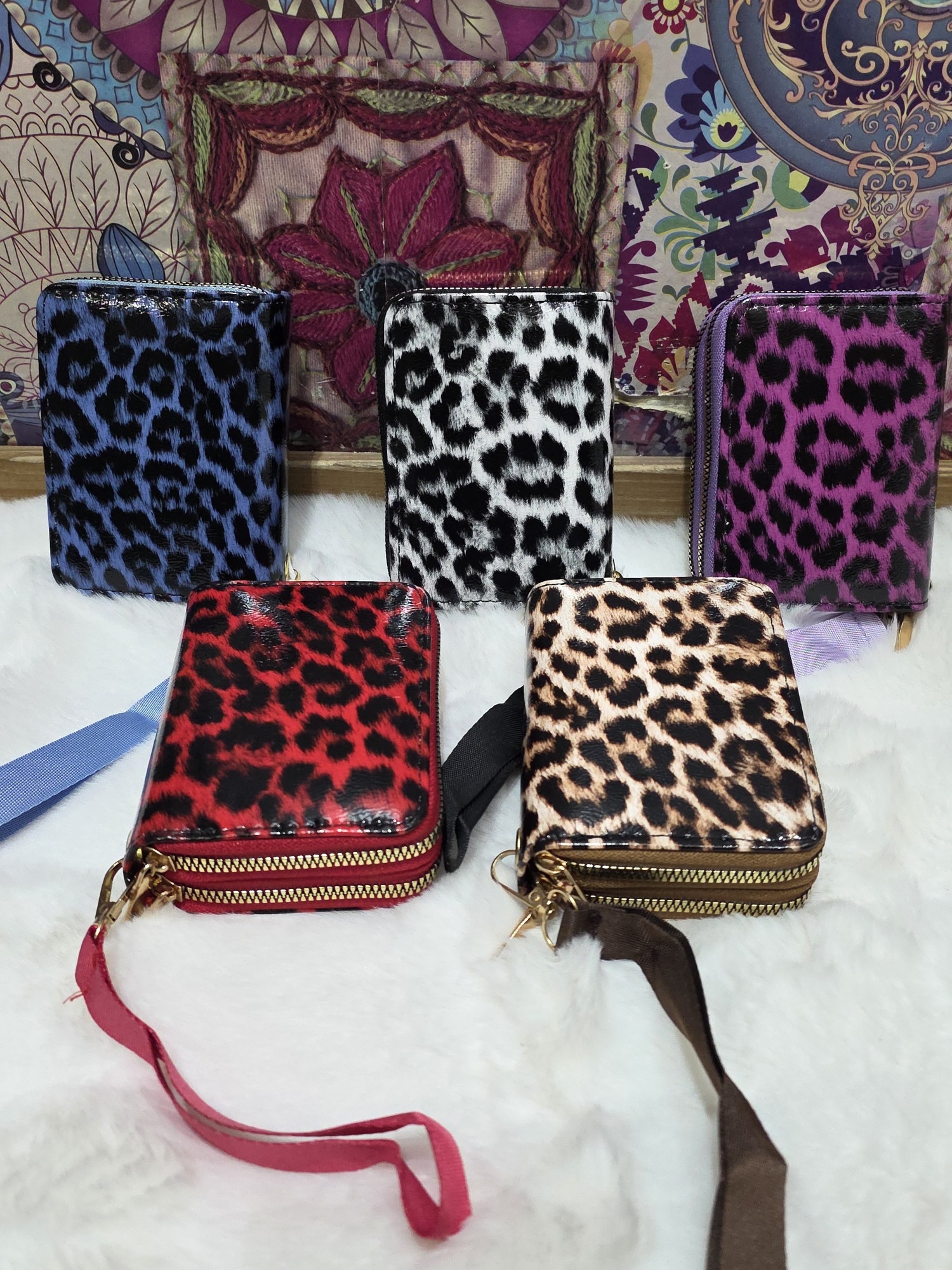 Nuevo Ingreso de Hermosas Billetera Animal Print Doble Cierre Mediana - Imagen 2