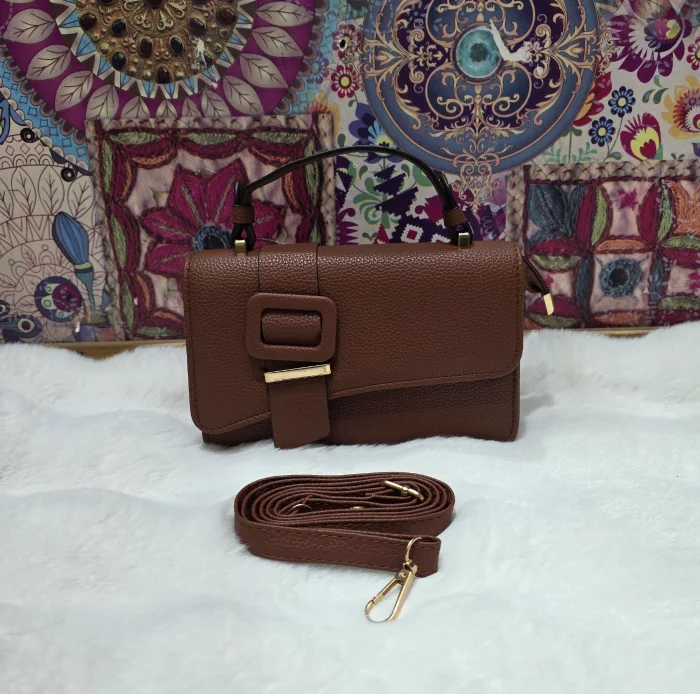 Nuevo Ingreso Morral de Cuero Pu con Tira Larga Desmontable- Regulable