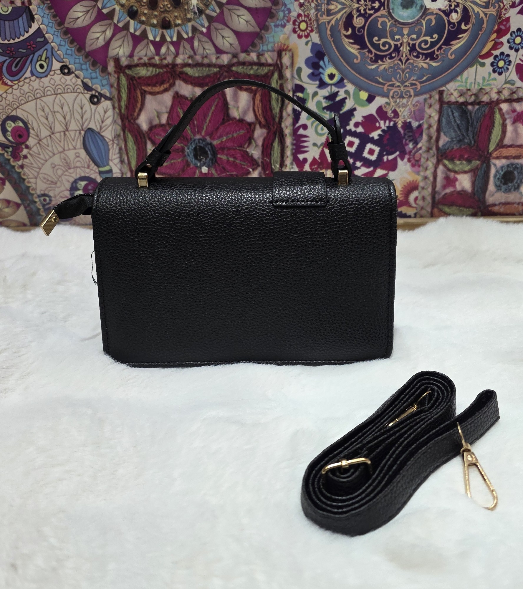 Nuevo Ingreso Morral de Cuero Pu con Tira Larga Desmontable- Regulable - Imagen 5