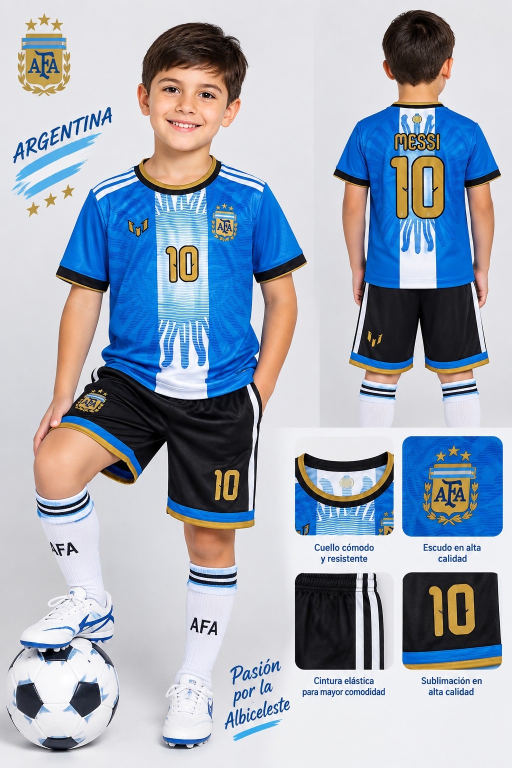 Conjuntos Messi Despedida de Niño - Imagen 3