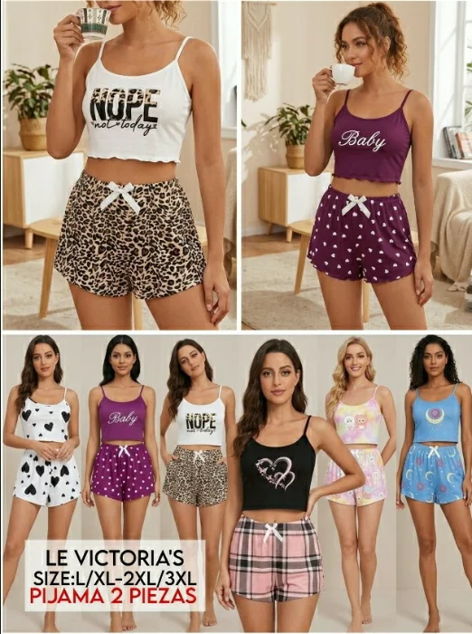Pijamas Short y Musculosa