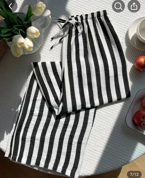 Pantalones Rayados del Talle 1 al 5 de Fibrana