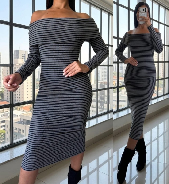 Vestido Rayado - Imagen 2