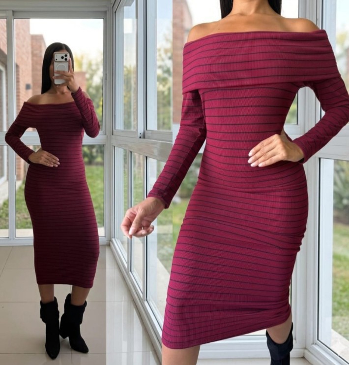 Vestido Rayado - Imagen 3