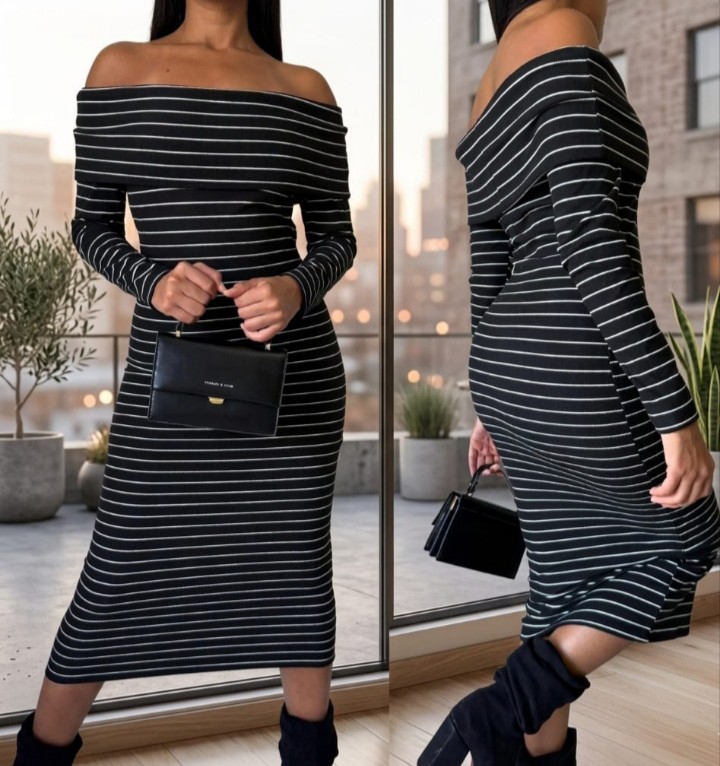 Vestido Rayado - Imagen 4