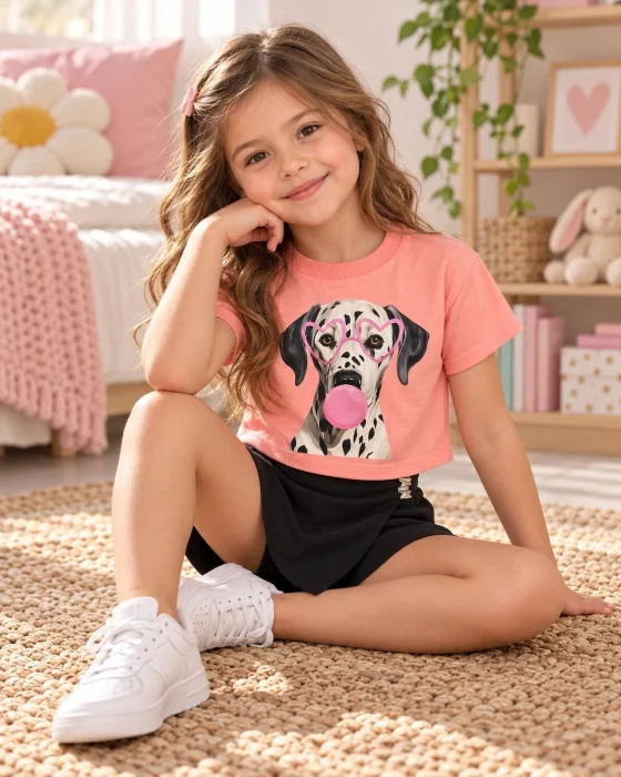 Remera Dalmata Algodon Peinado