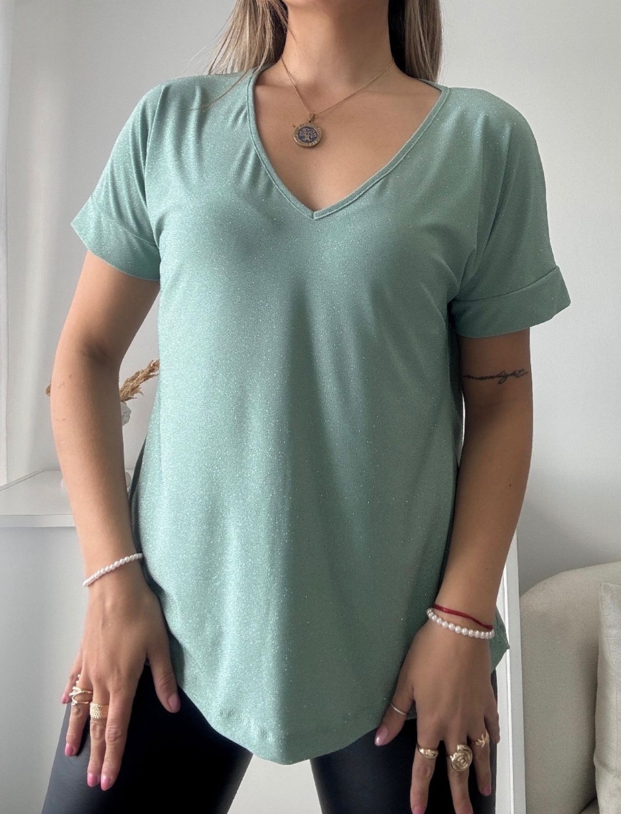 Remera de Lurex, de Seda "solo por Pedido" - Imagen 2