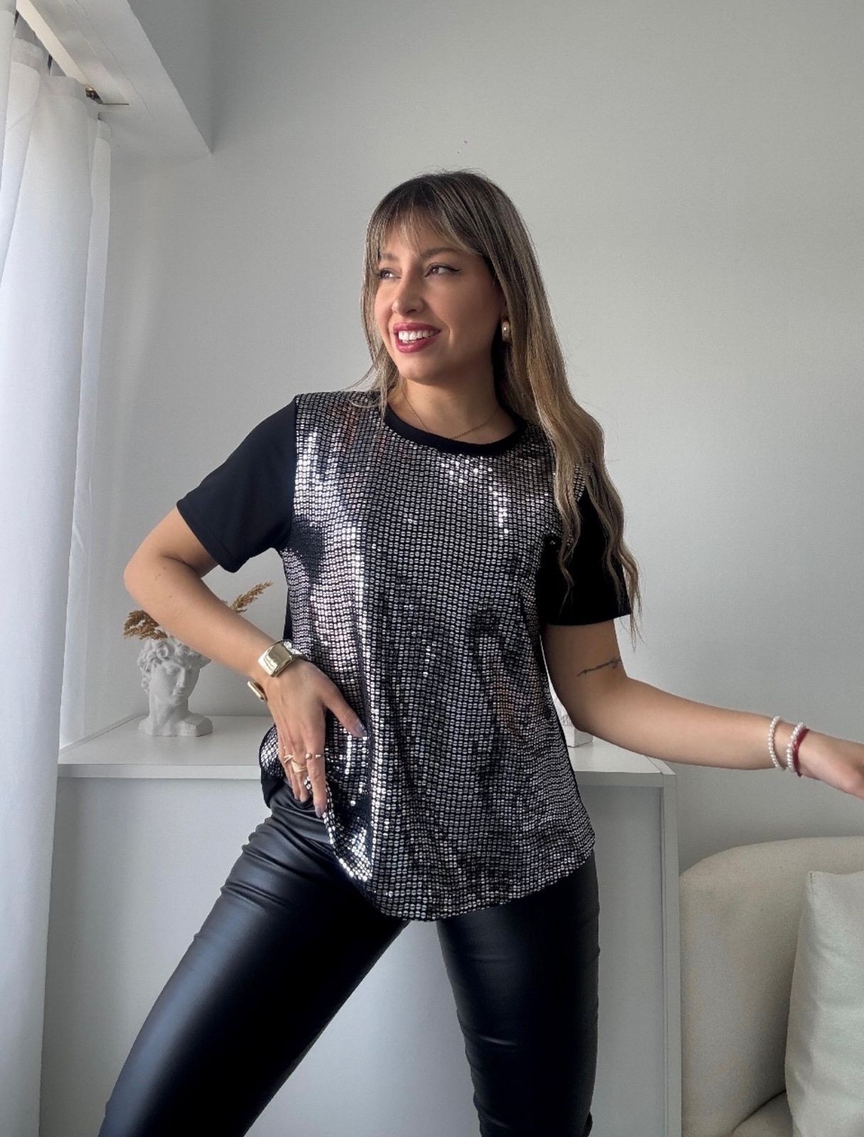 Remera de Lurex, de Seda "solo por Pedido" - Imagen 5