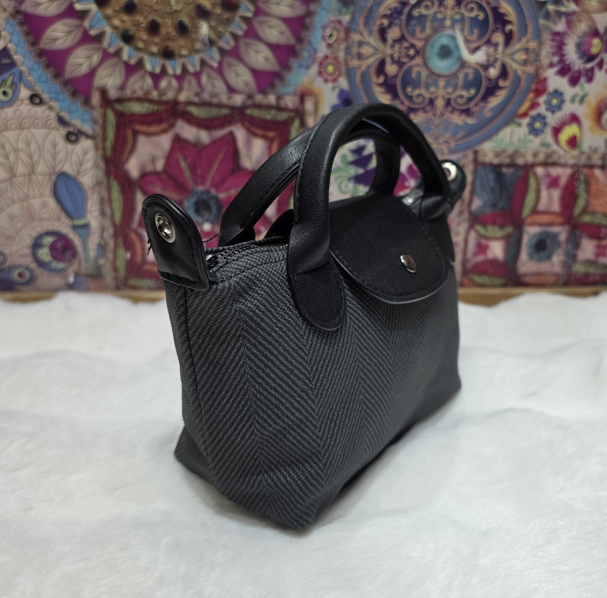 Hermosas Carteritas Morral de Cuero Pu Excelente Calidad con Tira Larga Regulable - Imagen 8