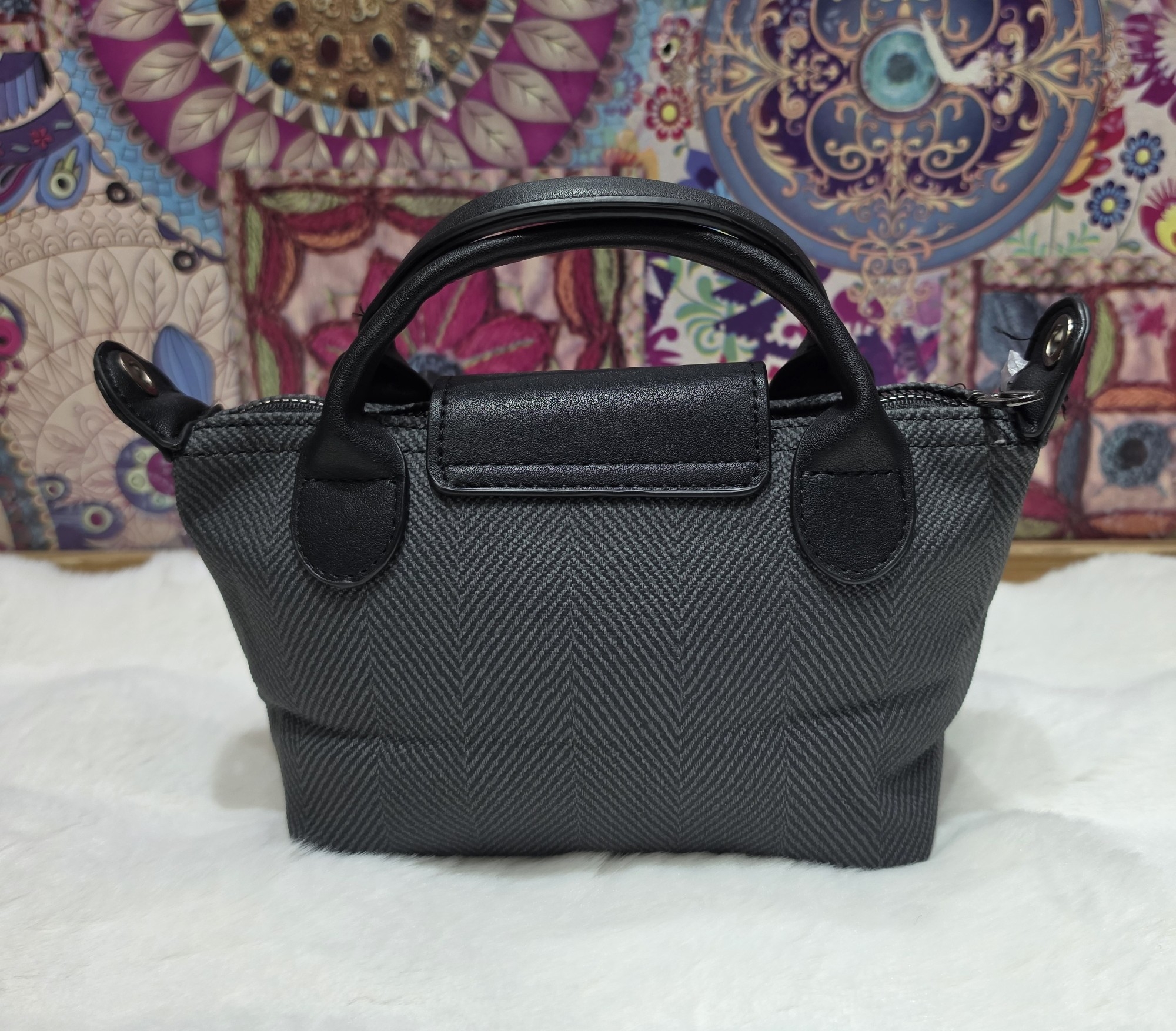 Hermosas Carteritas Morral de Cuero Pu Excelente Calidad con Tira Larga Regulable - Imagen 9