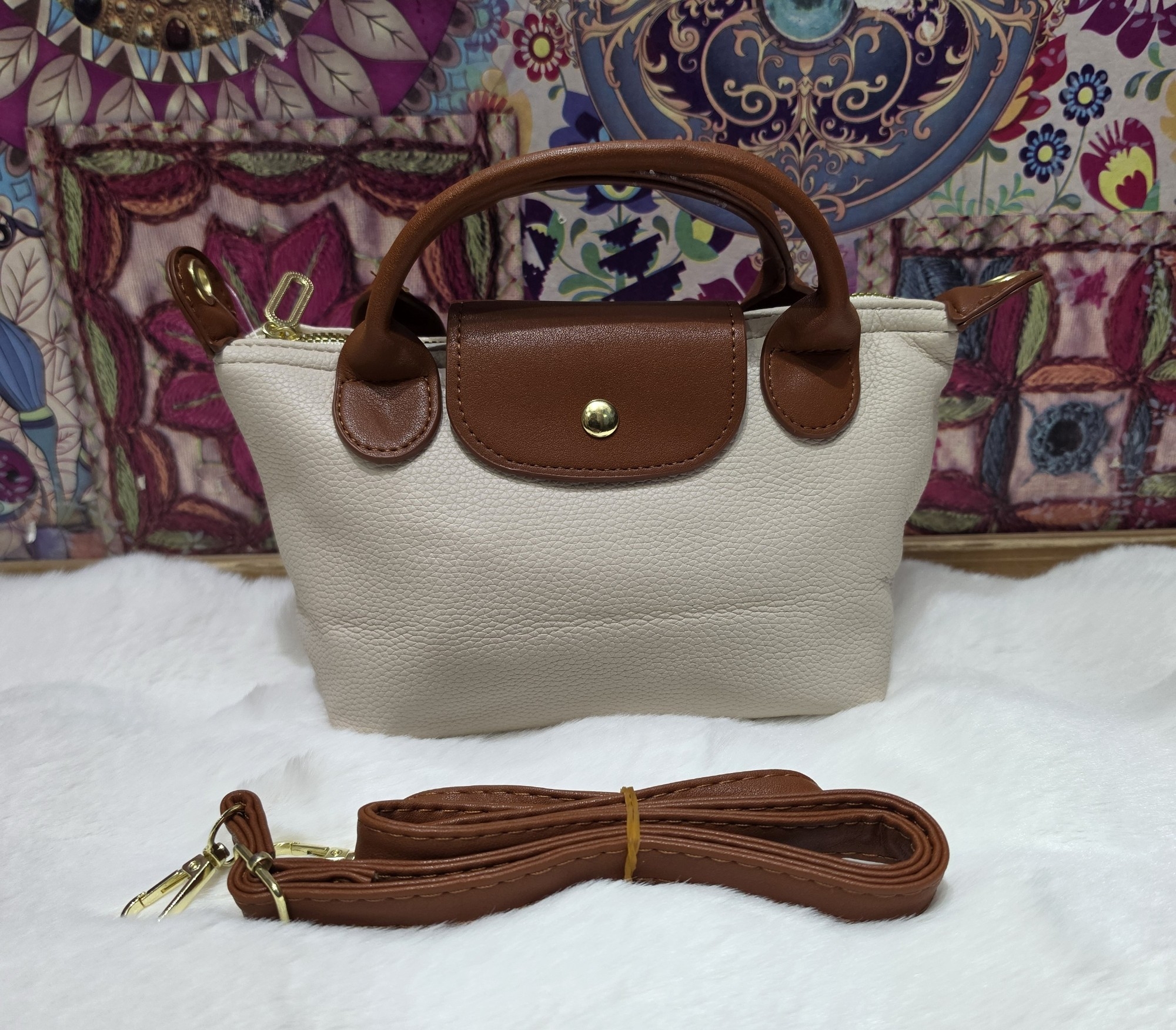 Carteritas Morral de Tela Impermeable Excelente Calidad con Tira Larga Desmontable - Imagen 6