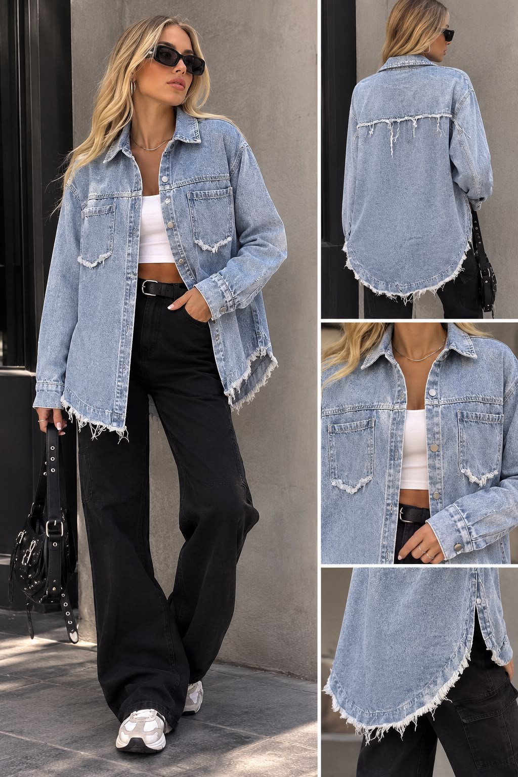 Camisaco Jeans Deflecado - Imagen 2