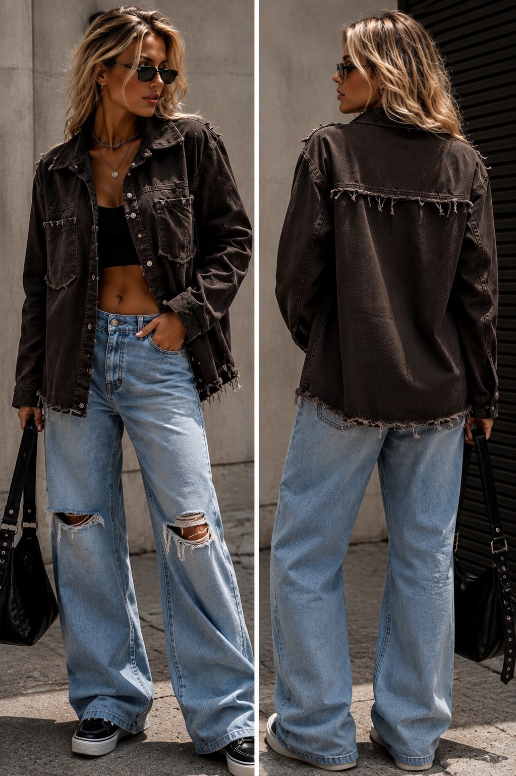 Camisaco Jeans Deflecado - Imagen 3