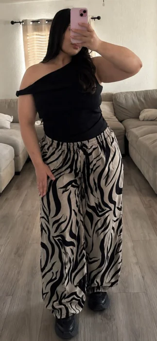 Pantalon de Lino Estampado