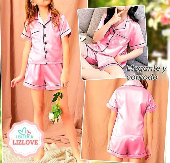 Oferta Pijamas Saten para Nena