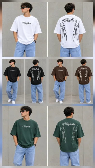 Remeras Overzice Estampadas Premium