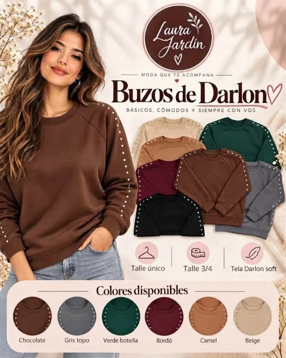 Buzos de Algodón,  con Tachas
