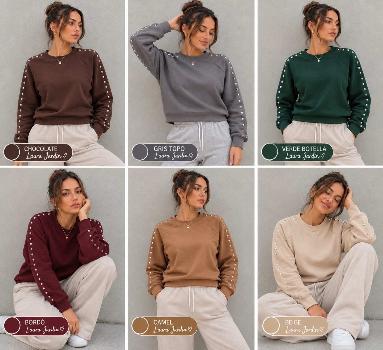 Buzos de Algodón,  con Tachas - Imagen 2