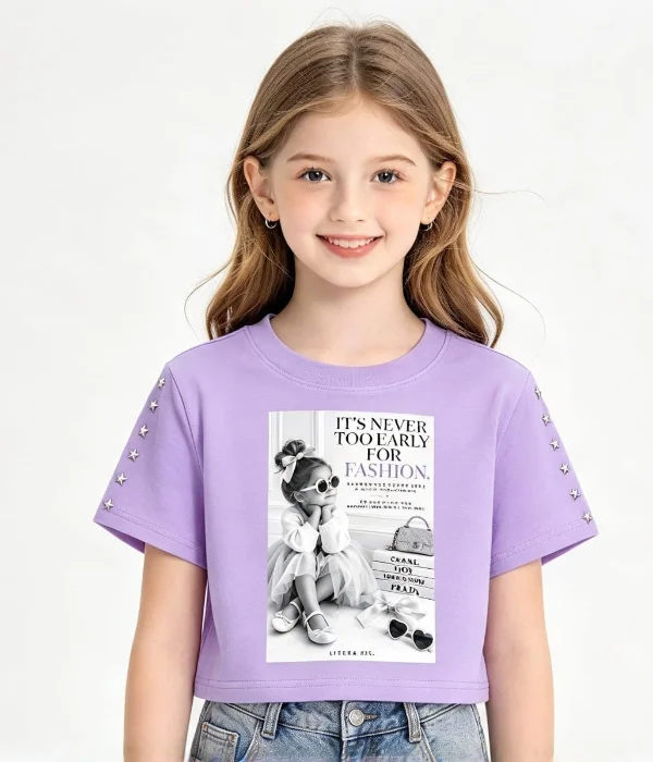 Remera Oversize para Niña de Algodón Peinado Calidad Premium