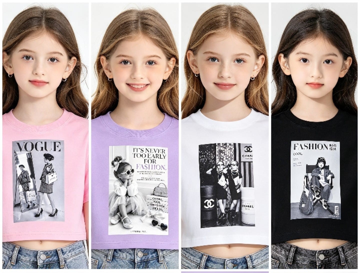 Remera Oversize para Niña de Algodón Peinado Calidad Premium - Imagen 2
