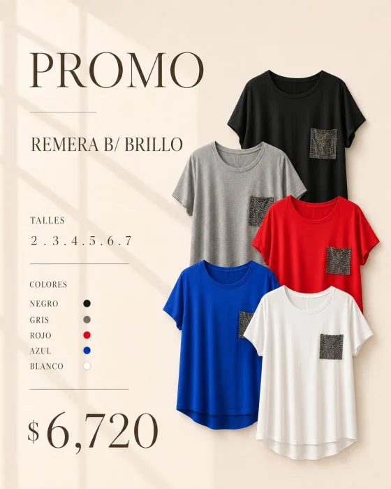 Remera Brillo